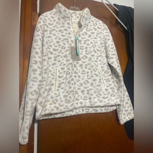 Leopard Half Zip